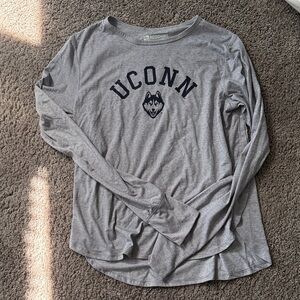UConn Long-Sleeve Tee by Redshirt in Gray